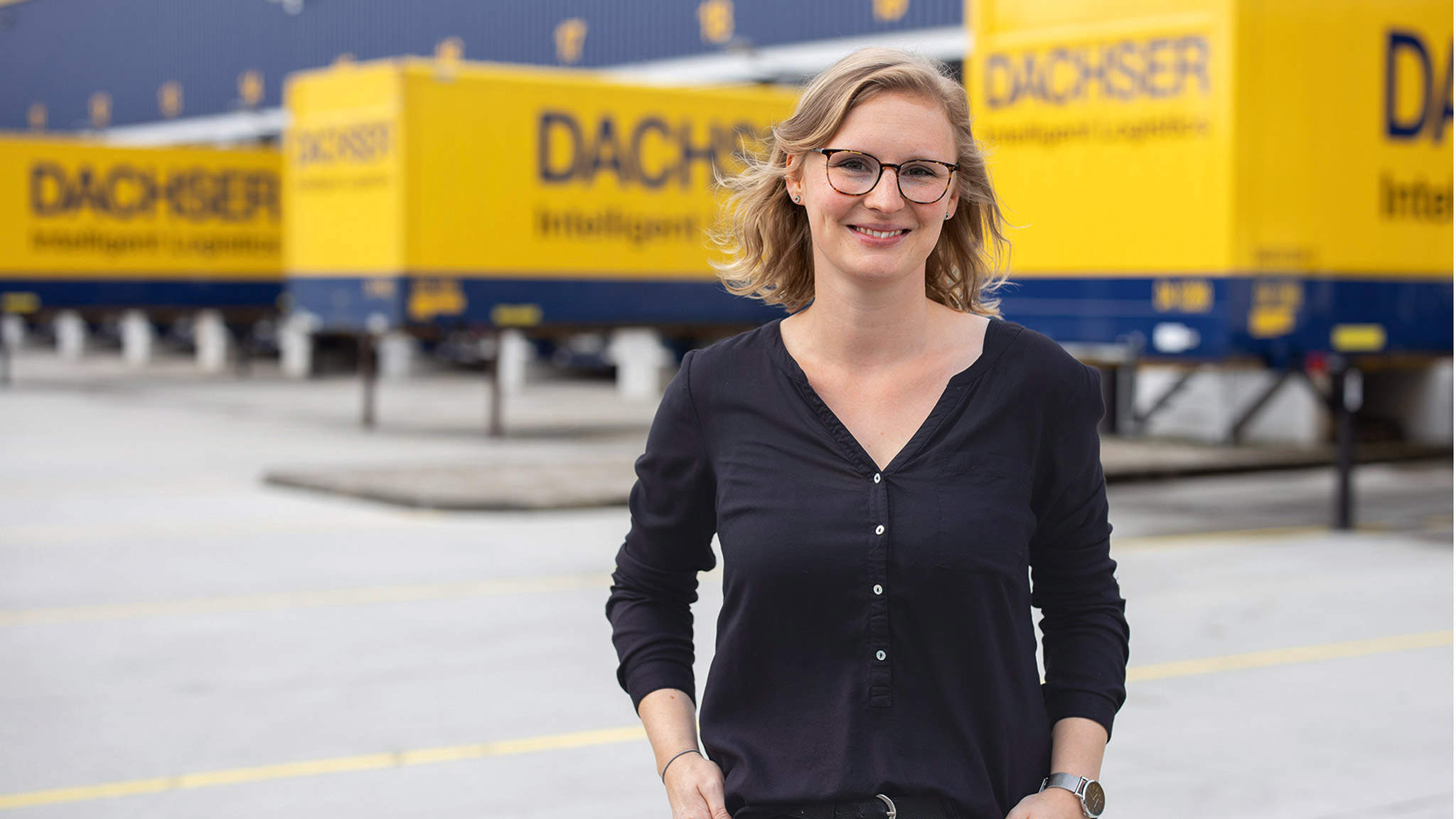 Anna Baierl feels at home in logistics. (Picture: Sebastian Grenzing)