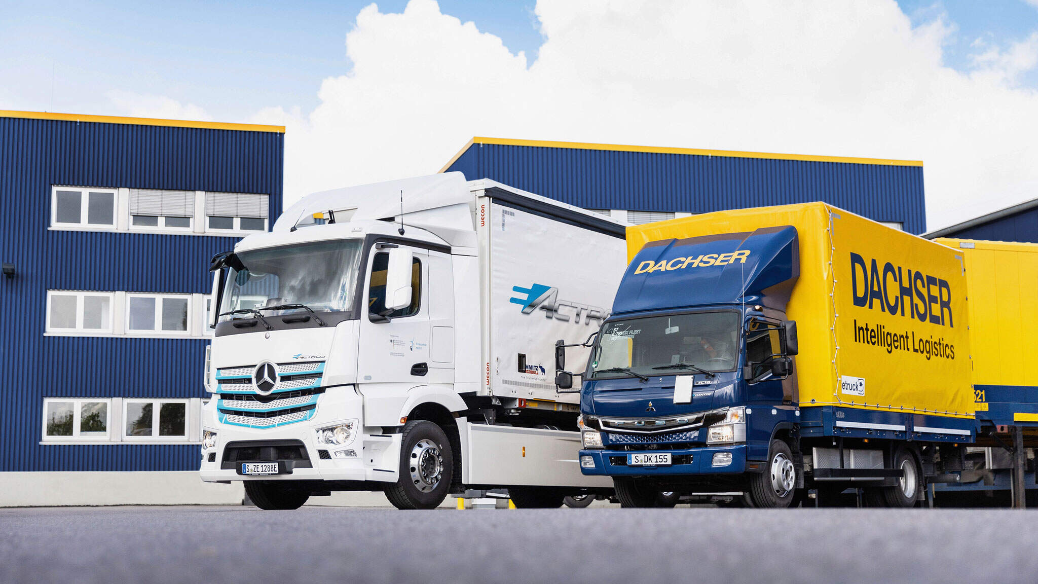 Field tests of electric trucks: The eActros and the eCanter