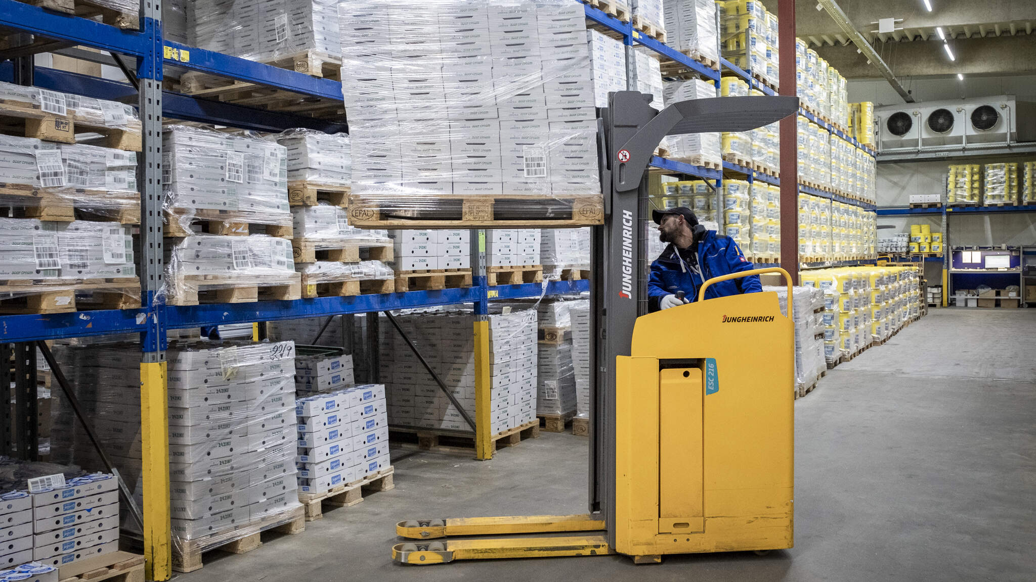 DACHSER was able to provide just-in-time delivery of packaging material stored for Apostel, while covering peaks that required transporting up to twice the usual volume of refrigerated goods from factories to retail warehouses.